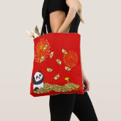 Chinees Nieuwjaar van de Slang 2025 Panda Tote Bag (Dichtbij)