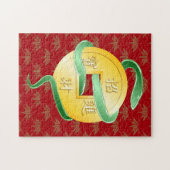 Chinees Nieuwjaar van de Slang 2025 Rijkdom Legpuzzel (Horizontaal)