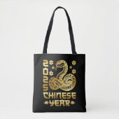 Chinees Nieuwjaar van de Slang 2025 Tote Bag (Voorkant)
