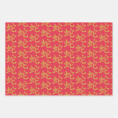 Chinees nieuwjaar van de slang inpakpapier vel (Voorkant 2)