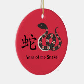 Chinees nieuwjaar van de slang keramisch ornament (Rechts)