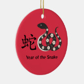 Chinees nieuwjaar van de slang keramisch ornament (Rechts)