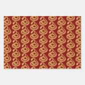 Chinees Nieuwjaar van de Slang Kies Kleur B 3WpS2 Inpakpapier Vel (Voorkant 3)