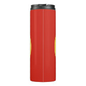 Chinees Nieuwjaar van de slang minimalistisch geel Thermosbeker (Achterkant)