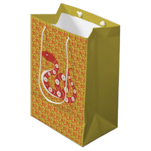 Chinees Nieuwjaar van de Slang Symbool Gift Bag Medium Cadeauzakje