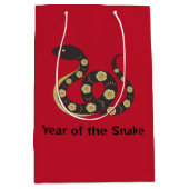 Chinees Nieuwjaar van de Slang Symbool Gift Bag Medium Cadeauzakje (Voorkant)