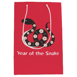 Chinees Nieuwjaar van de Snake Gift Bag Medium Cadeauzakje
