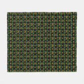 Chinees Nieuwjaar van de Tiger Green Pattern Fleece Deken (Voorkant (Horizontaal))