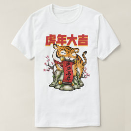Chinees nieuwjaar van de tijger t-shirt