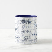 Chinees nieuwjaar van de tijgerdierentuin mok (Midden)