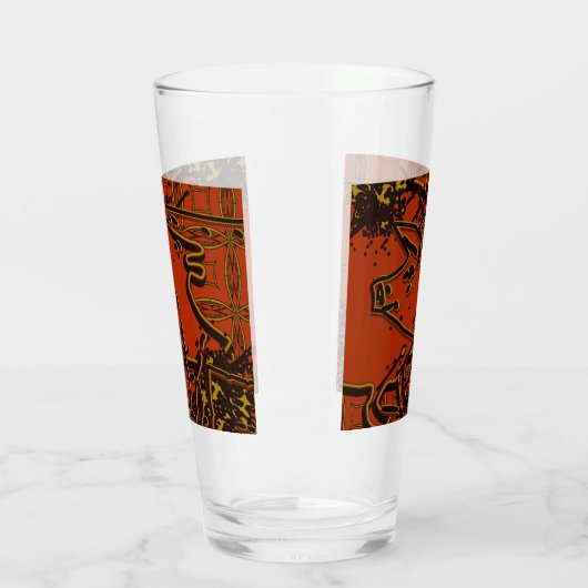 Chinees nieuwjaar van de Varkens 2019 - Rood en go Glas (Links)