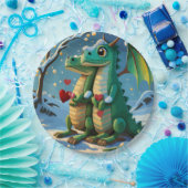 Chinees Nieuwjaar van het Drakenpaar Papieren Bordje (Feest)