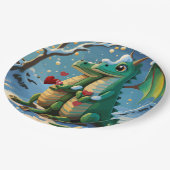 Chinees Nieuwjaar van het Drakenpaar Papieren Bordje (Gekanteld)