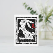 Chinees nieuwjaar van het konijn feestdagenkaart (Staand voorkant)