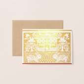 Chinees nieuwjaar van het konijn: Fotokaart voor F Folie Kaarten (Voorkant met envelop)