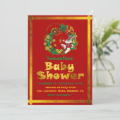 Chinees nieuwjaar van het konijn kaart (Staand voorkant)