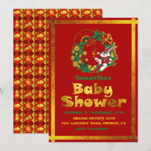 Chinees nieuwjaar van het konijn kaart