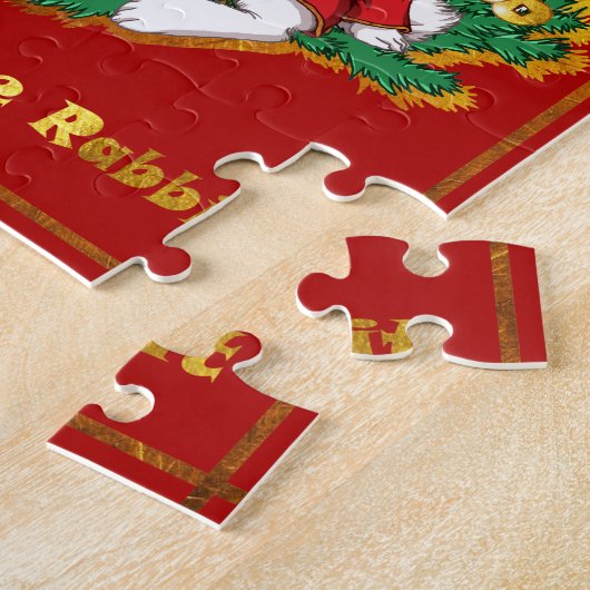 Chinees nieuwjaar van het konijn legpuzzel (Zijkant)