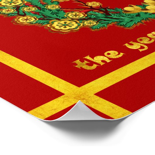 Chinees nieuwjaar van het konijn poster (Hoek)