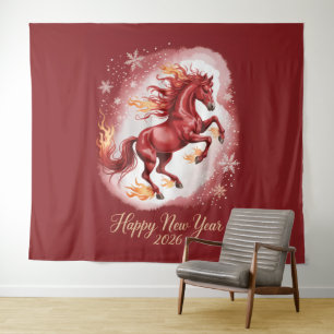 Chinees Nieuwjaar van het Paard 2026 Wandkleed