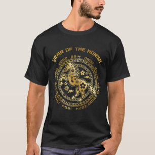 Chinees Nieuwjaar van het paard Chinese Dierenriem T-shirt