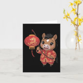 Chinees Nieuwjaar van het paard van de Vietnamese  Kaart (Gele Bloem)