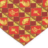 Chinees nieuwjaar van het rattenpatroon korte tafelloper (Hoek)