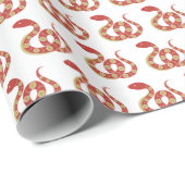 Chinees Nieuwjaar van het Slangensymbool Cadeaupapier (Rol Hoek)