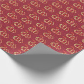 Chinees Nieuwjaar van het Slangensymbool Cadeaupapier (Hoek)