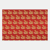 Chinees Nieuwjaar van het Slangensymbool Inpakpapier Vel (Voorkant 2)