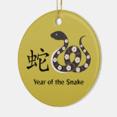 Chinees Nieuwjaar van het Snake Ceramic Ornament (Links)