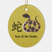 Chinees Nieuwjaar van het Snake Ceramic Ornament (Links)