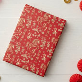 Chinees Nieuwjaar van het Vuur Paard 2026 Cadeaupapier