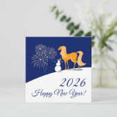 Chinees Nieuwjaar van het Vuurpaard 2026 Kaart (Staand voorkant)