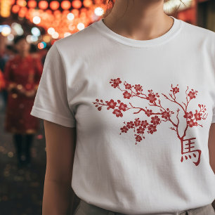 Chinees Nieuwjaar van het Vuurpaard 2026 T-shirt