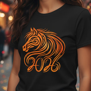 Chinees Nieuwjaar van het Vuurpaard 2026 T-shirt