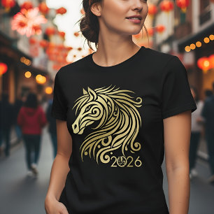 Chinees Nieuwjaar van het Vuurpaard 2026 T-shirt