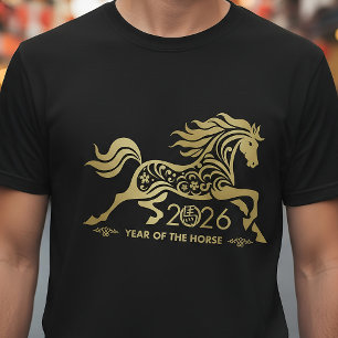 Chinees Nieuwjaar van het Vuurpaard 2026 T-shirt