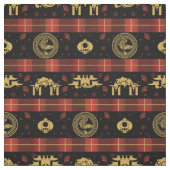 Chinees Nieuwjaar van Tiger Red Check Pattern Stof (Swatch)