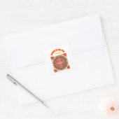 Chinees nieuwjaar vierkante sticker (Envelop)
