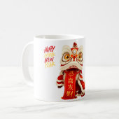 Chinees Nieuwjaar, waar vreugde de traditie ontmoe Koffiemok (Voorkant links)