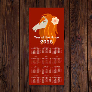 Chinees Nieuwjaar Zodiac Horse 2026 Kalender