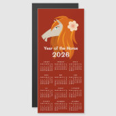 Chinees Nieuwjaar Zodiac Horse 2026 Kalender (Voorkant / Achterkant)