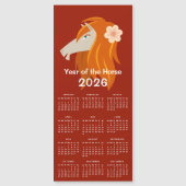 Chinees Nieuwjaar Zodiac Horse 2026 Kalender (Voorkant)