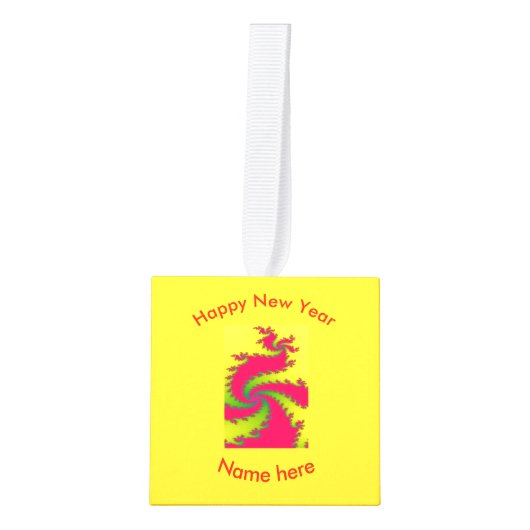 Chinees nieuwjaars aangepaste dragon ornament (Voorkant)