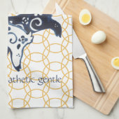 Chinees nieuwjaars dierentuin theedoek (Quarter Fold)