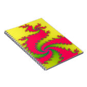 Chinees nieuwjaars drakenfractaal Notitieboek (Rechterzijde)