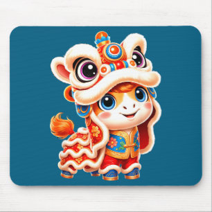 Chinees nieuwjaars paard leeuw cny danskostuum muismat