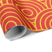 Chinees nieuwjaars rood goudvormig werkpapier cadeaupapier (Rol Hoek)