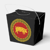 Chinees nieuwjaars Varkenshaar Bedankdoosjes (Achterkant)